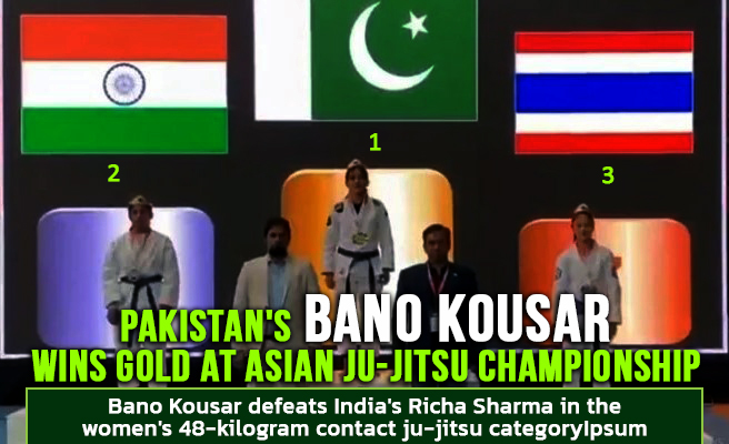 Pakistan’s Bano Kousar wins gold at Asian Ju-Jitsu Championship